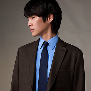 シルクタイ 《Hアレアトワール》 - グリーン | Hermès